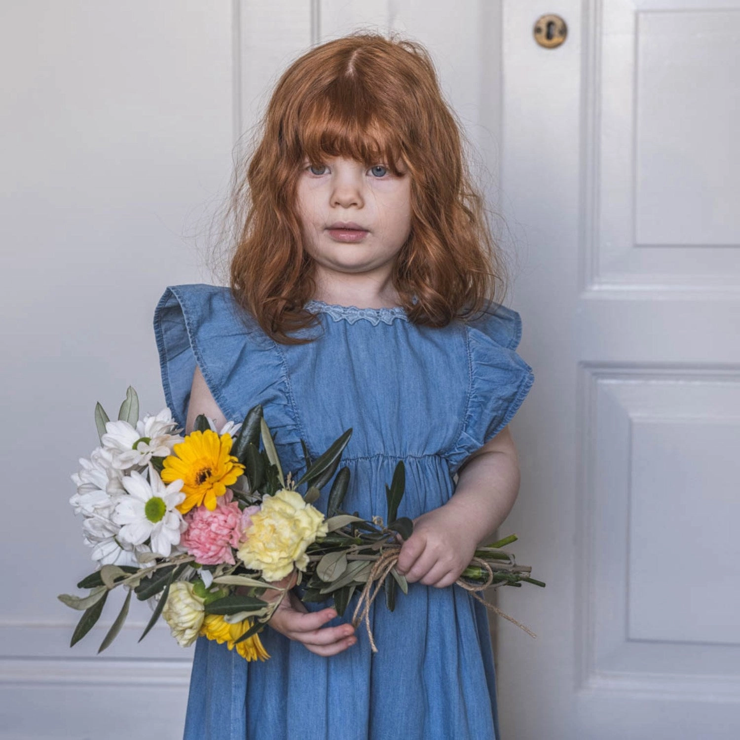 That's Mine Blue Jasmin Dress Texture Soft Occasion Wear