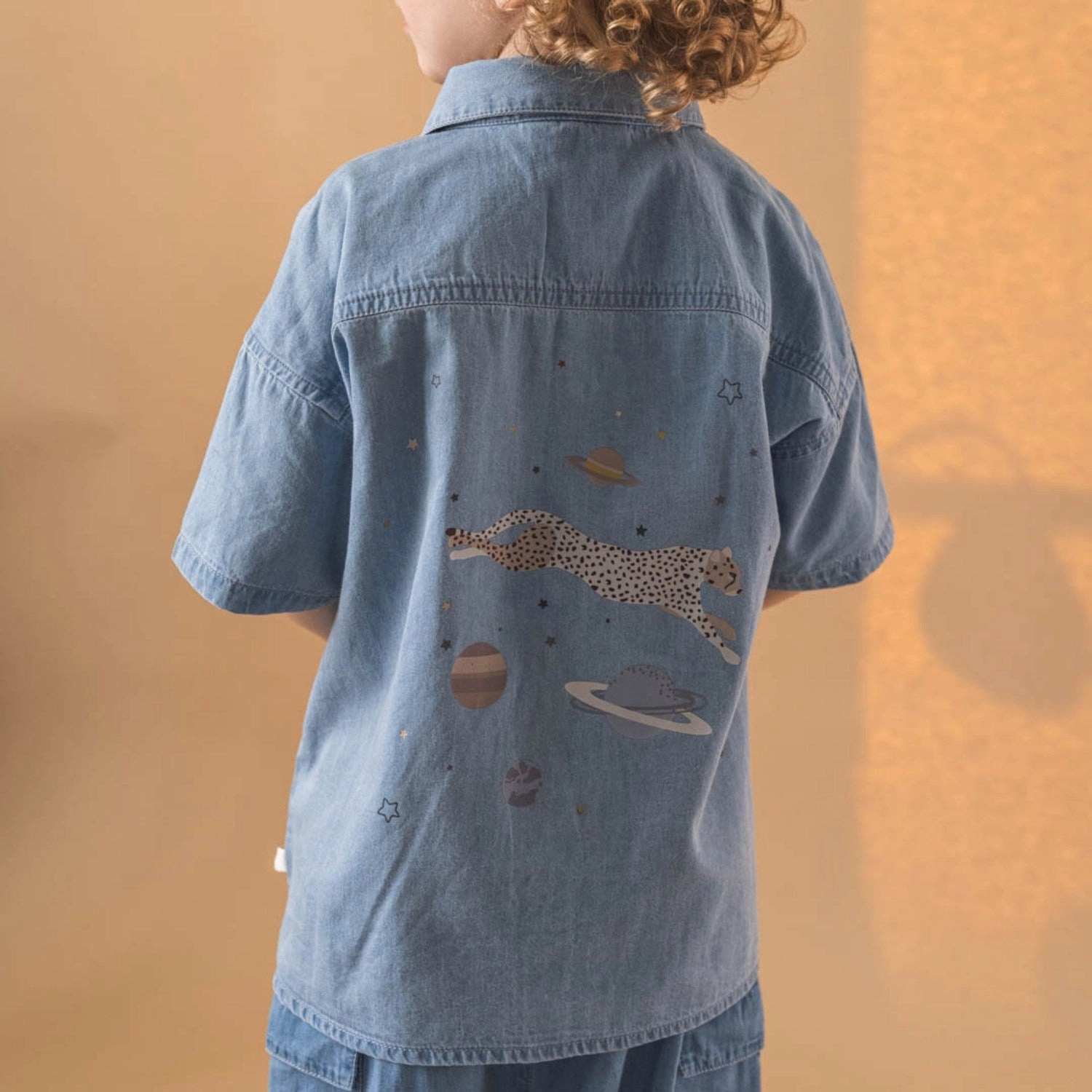 That's Mine Blue Silas Shirt Split hem Chic Look