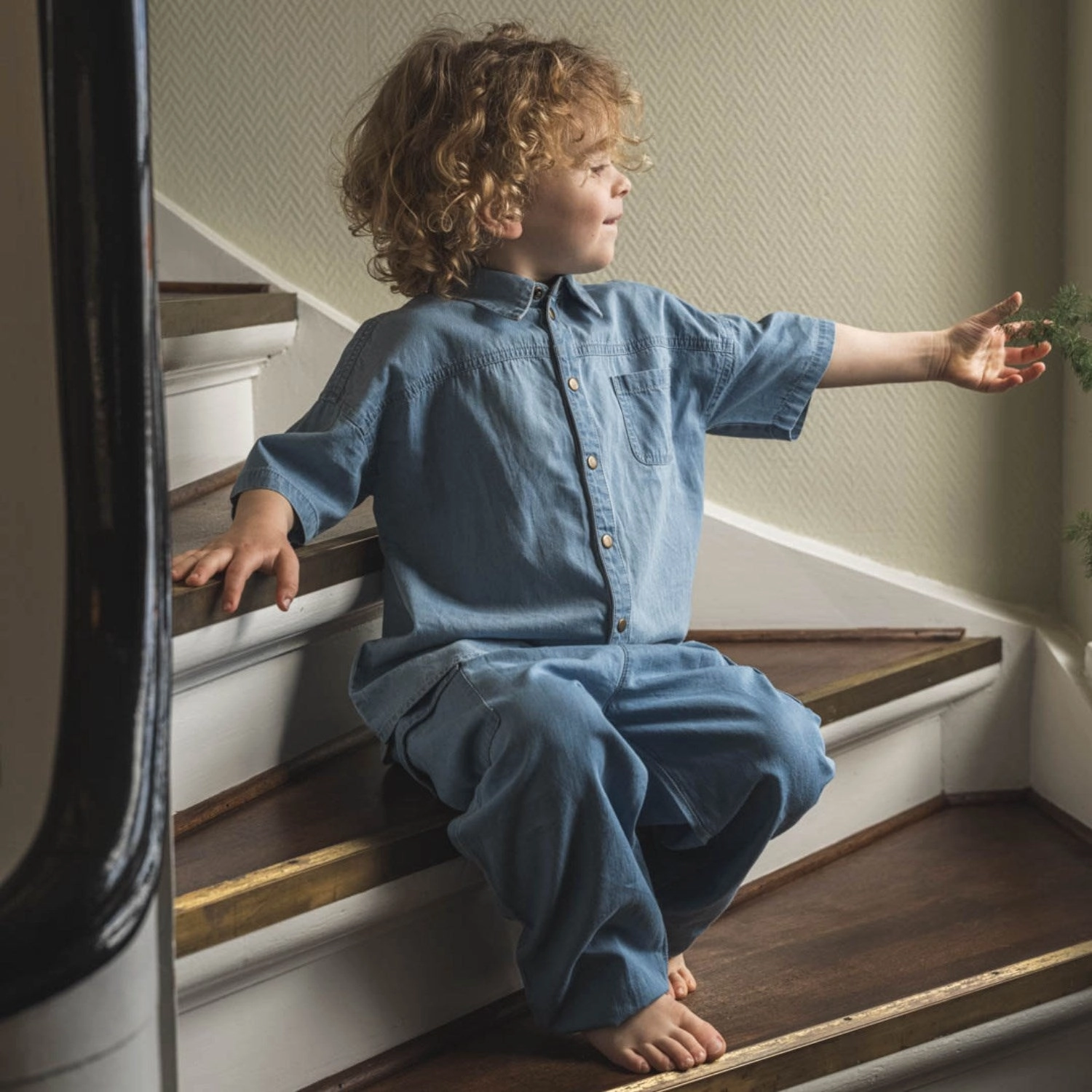 Thermal Regulation Fabric Lightweight Feel That's Mine Blue Silas Shirt