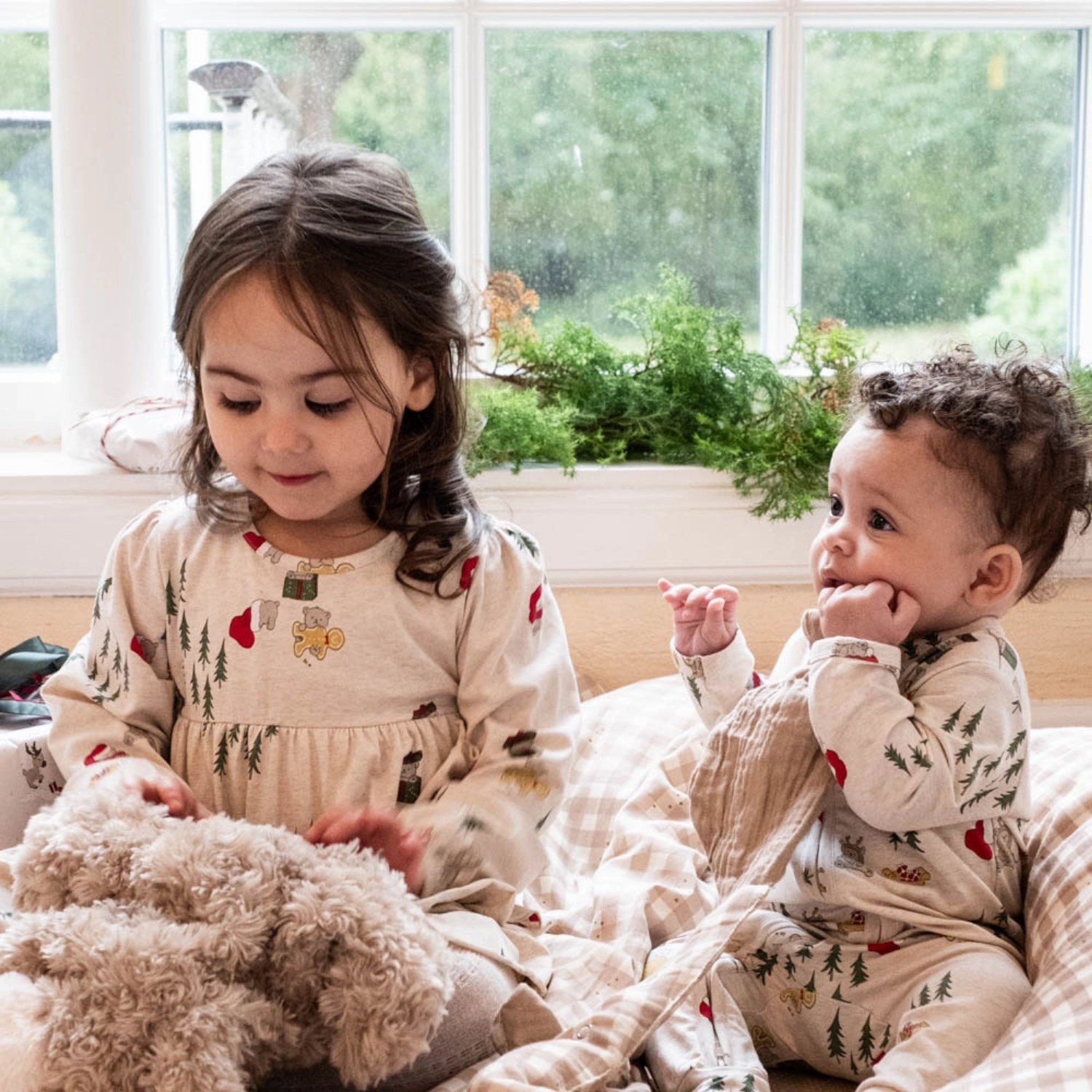 That's Mine Christmas Polar Bear Marthine Dress loose silhouette Trendy midi dress