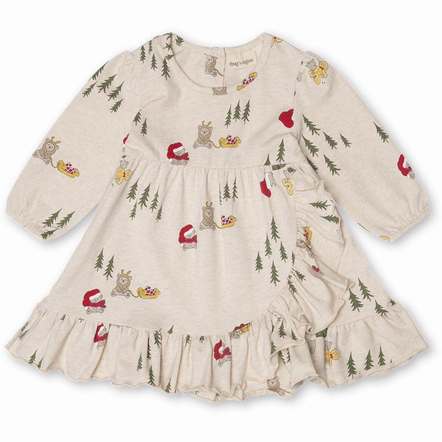 That's Mine Christmas Polar Bear Marthine Dress Transitional Style