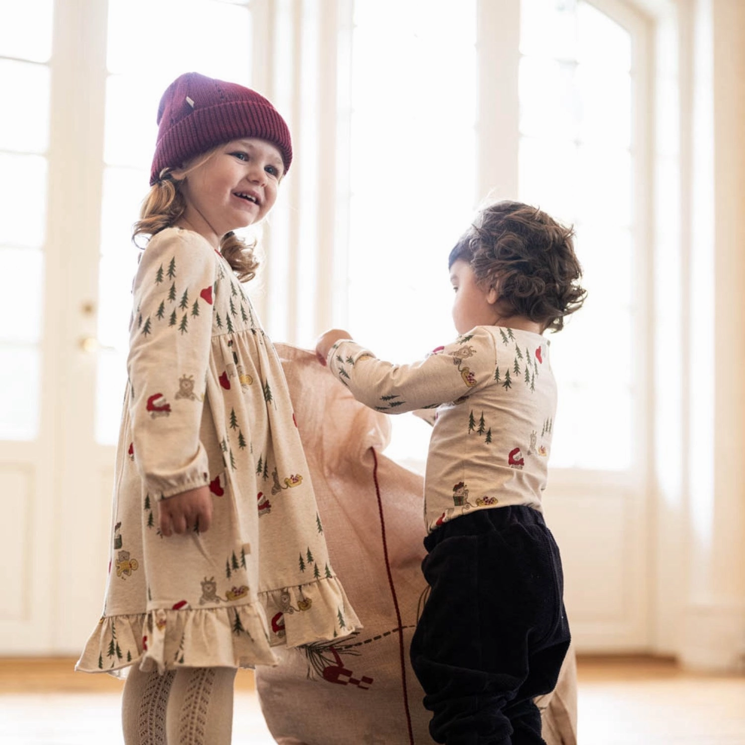 That's Mine Christmas Polar Bear Marthine Dress Plus Fit Travel Wear