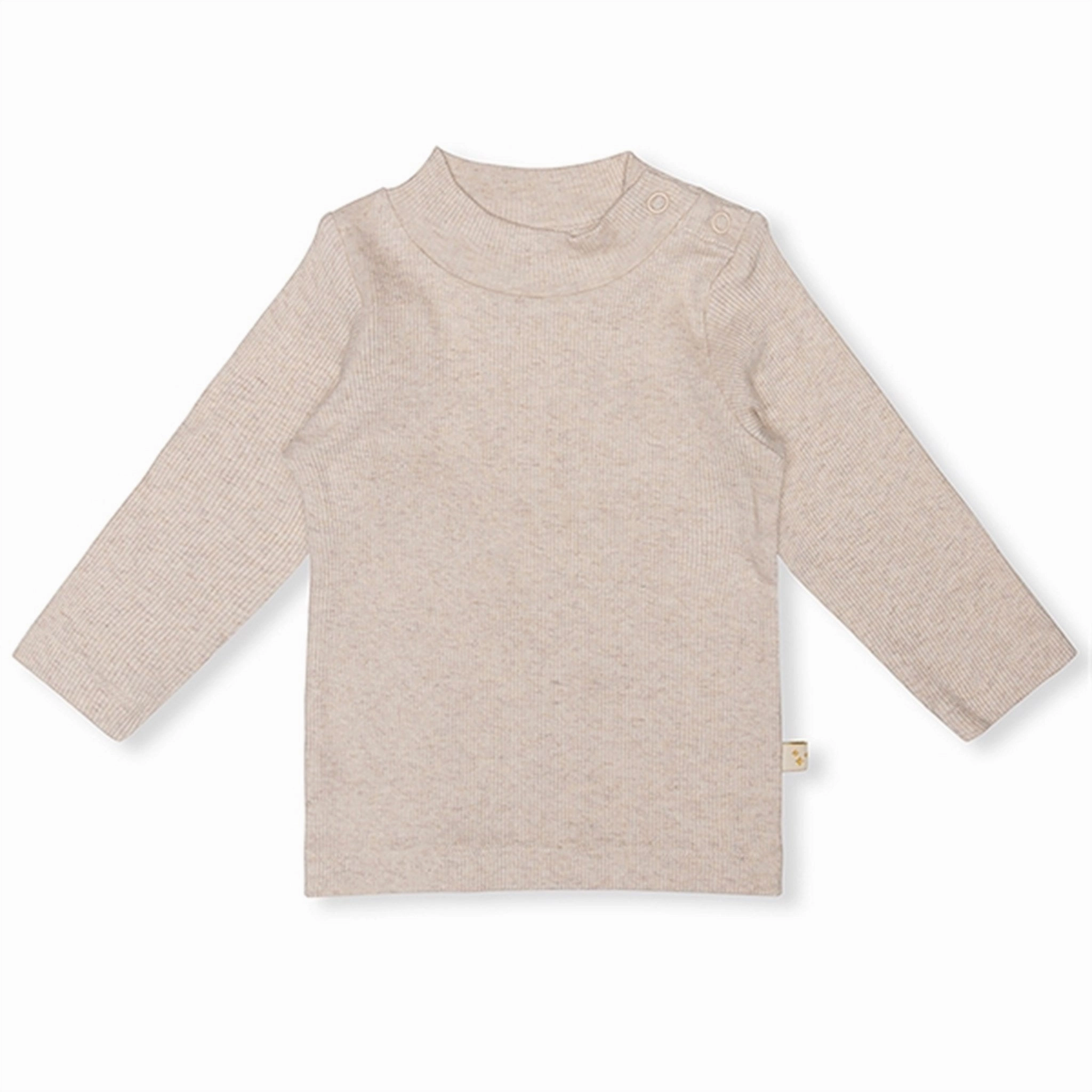 That's Mine Light Brown Melange Camma Blouse Pocket Detailing Durable Material