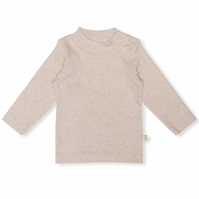 That's Mine Light Brown Melange Camma Blouse Durable Quality Business Meeting