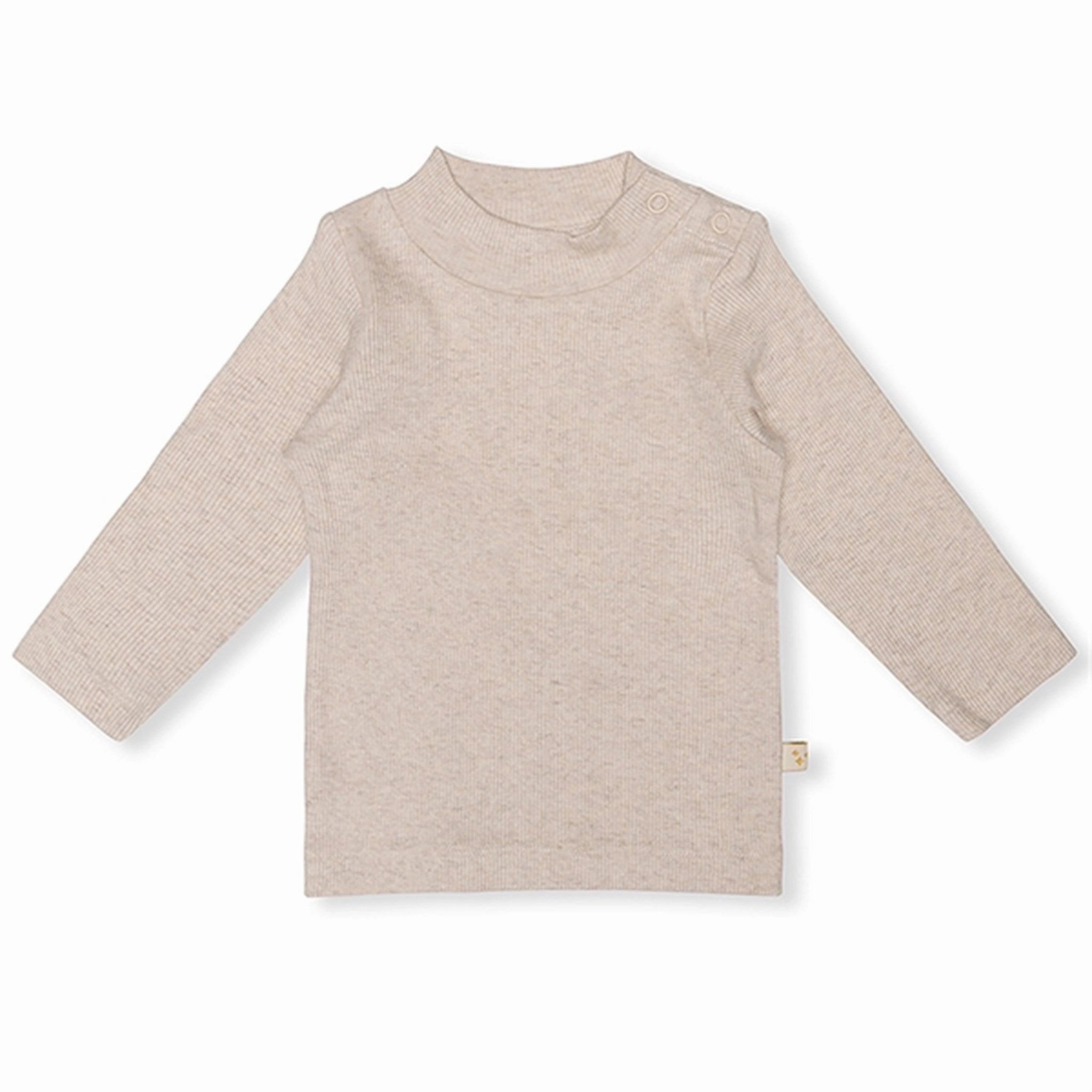 That's Mine Light Brown Melange Camma Blouse Iconic look Polo Style