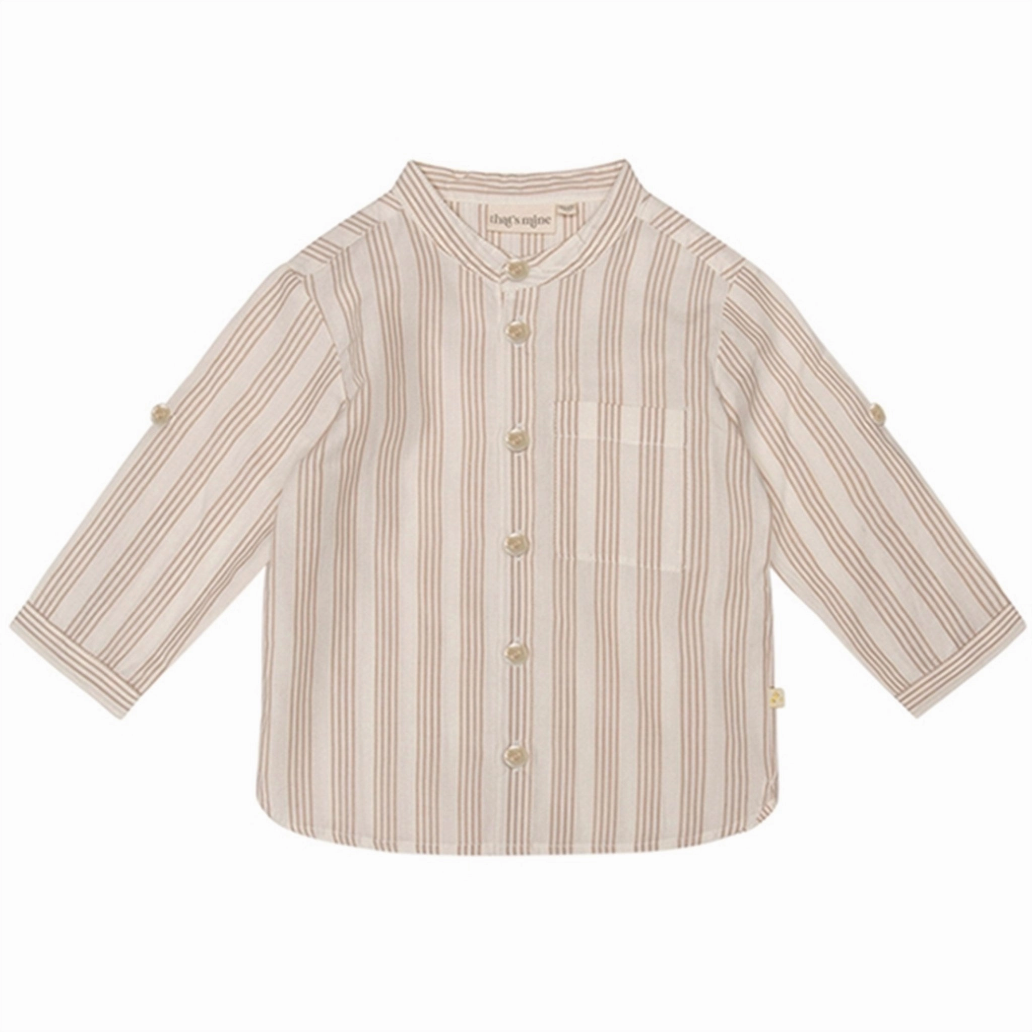 That's Mine Light Taupe Rino Shirt Contemporary Fashion UV Protective Coating