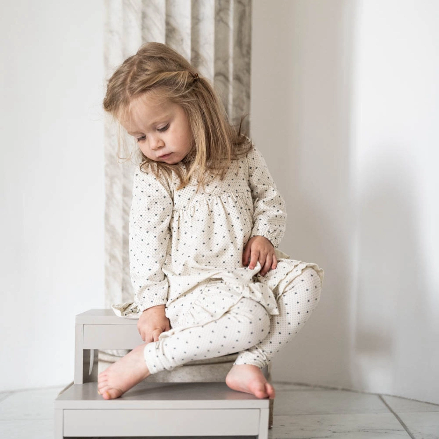 Bold Design Soft Silhouette That's Mine Lots Of Love Sky Emilia Dress