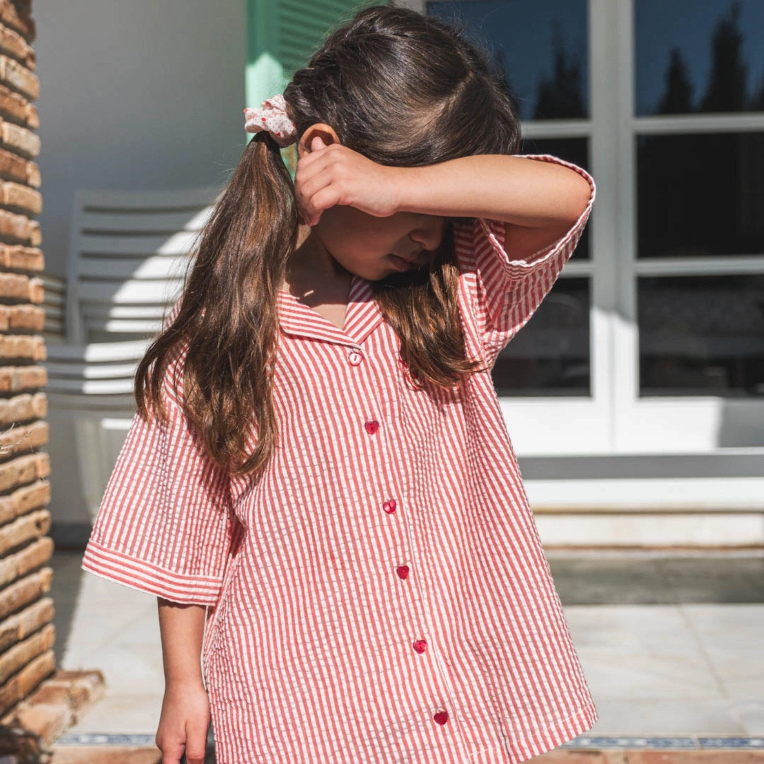 That's Mine Red Stripe Ino Shirt All Day Comfort Tech Road Trip Ready