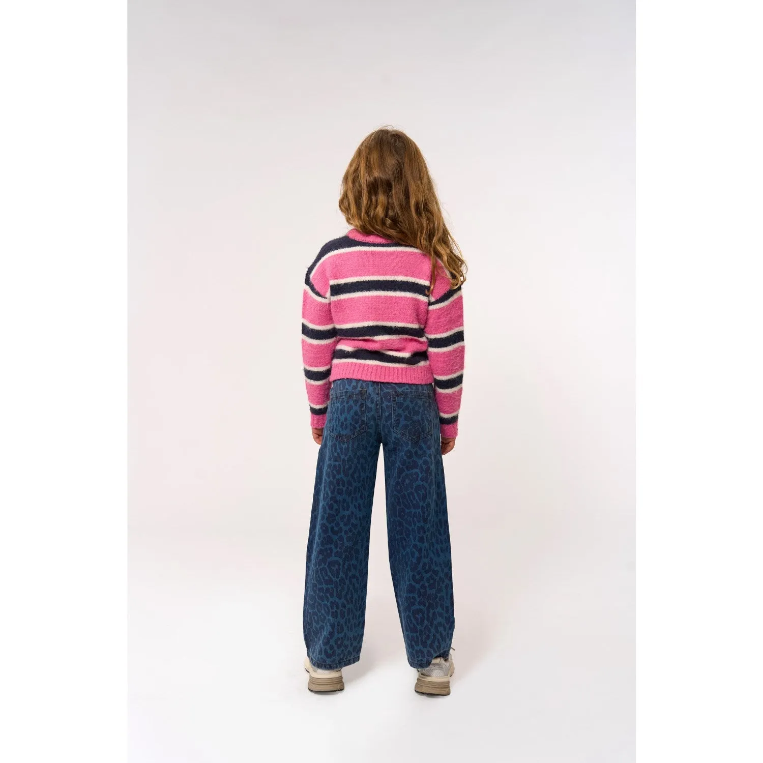 Timeless Feel Trend Design The New Medium Blue Denim AOP TNPrima Wide Jeans