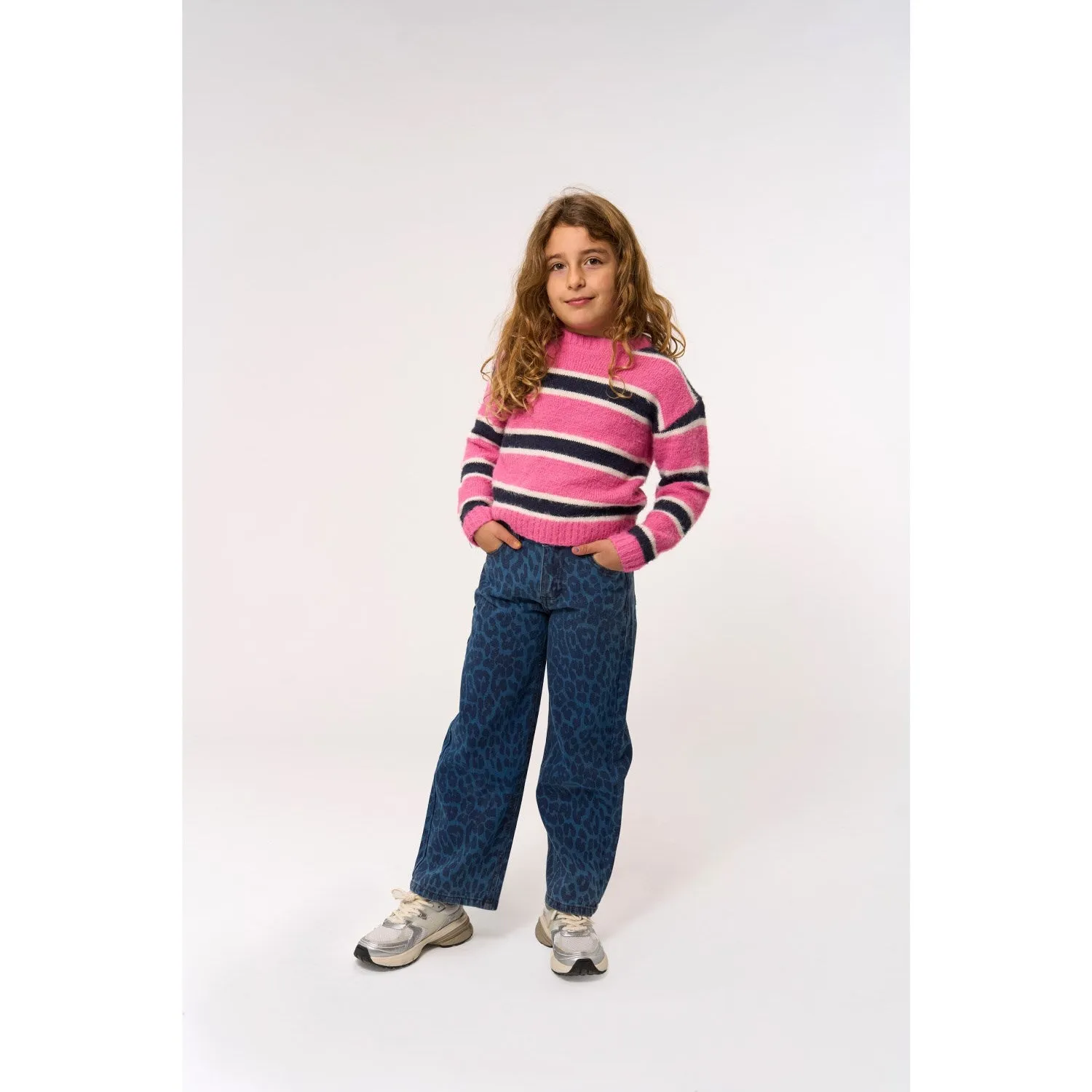 Smooth Comfort Weekend Vibes The New Medium Blue Denim AOP TNPrima Wide Jeans