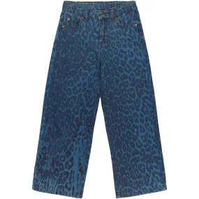 The New Medium Blue Denim AOP TNPrima Wide Jeans Functional Outfit Cool Outfit