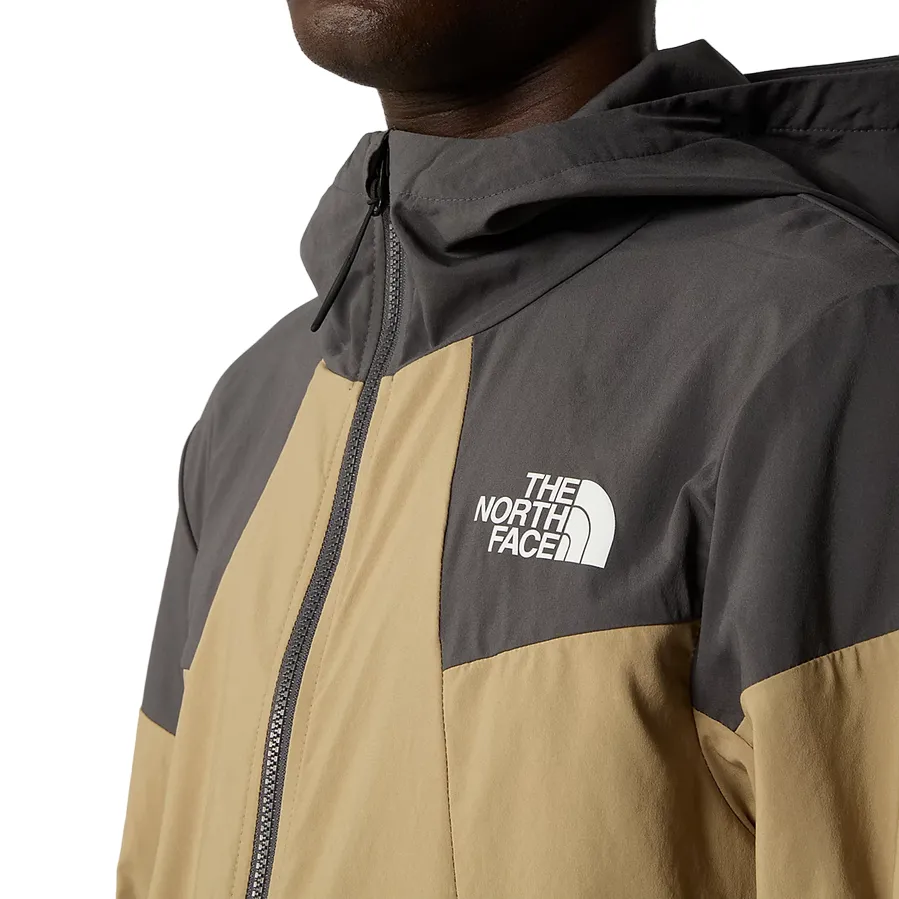 The North Face giacca a vento con cappuccia da uomo Track NF0A87J2WQO sabbia-antracite Finance