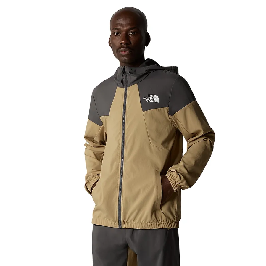 Weekend Ready The North Face giacca a vento con cappuccia da uomo Track NF0A87J2WQO sabbia-antracite