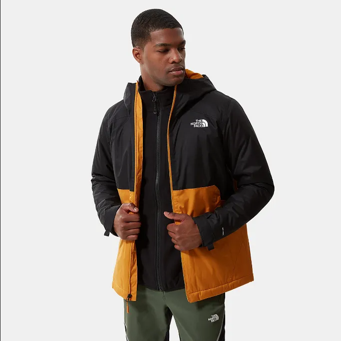 The North Face Jacket Millerton NF0A3YFIAUV citrine yellow-black Travel Comfort Flexible Shoulder Seams