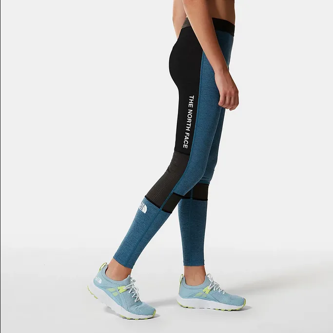 The North Face Legging Mountain Athletics da donna NF0A5IF75W8 banff blue black heather-black Wear Resistant Fabric Double Needle Stitching