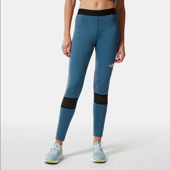 The North Face Legging Mountain Athletics da donna NF0A5IF75W8 banff blue black heather-black Straight Leg Work Friendly