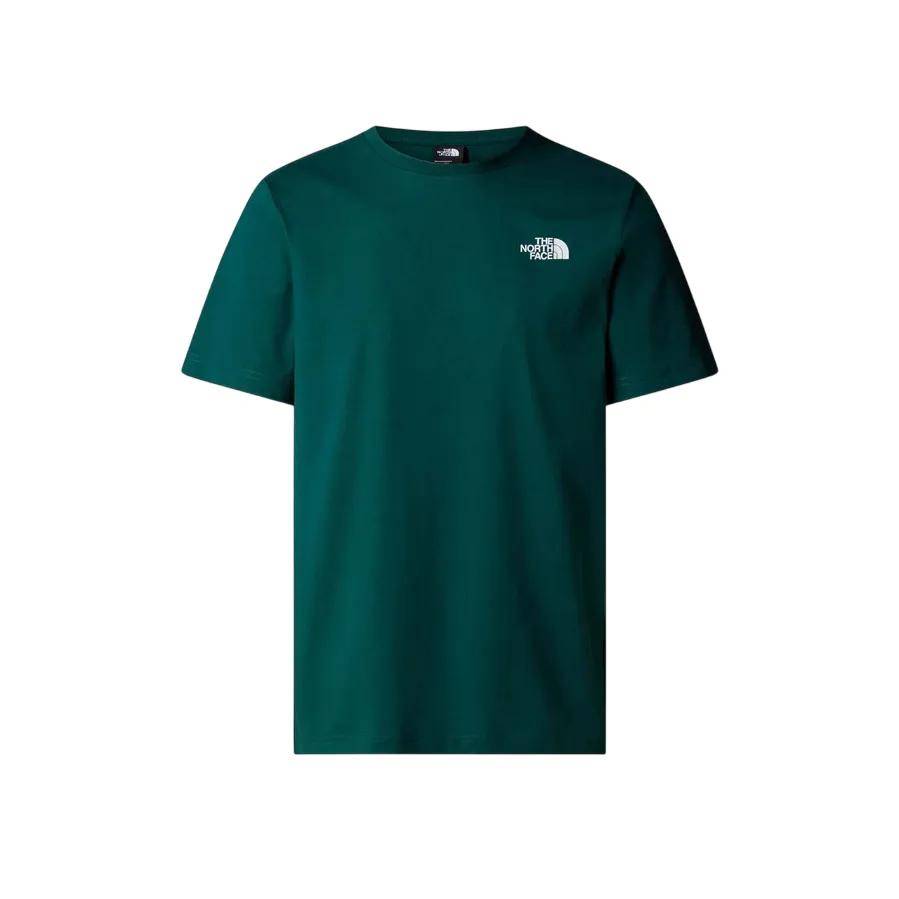 Solid Color Perfect for Travel The North Face maglietta manica corta da uomo Box NSE NF0A87NPA1B verde