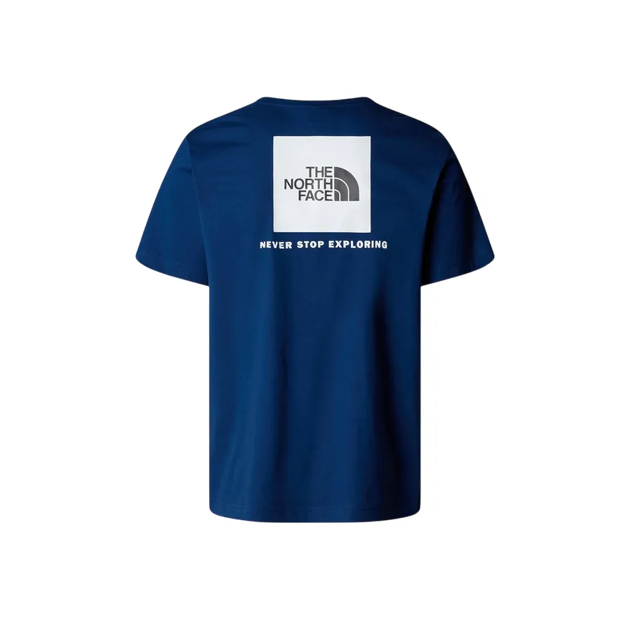 The North Face maglietta manica corta da uomo Box NSE NF0A87NPH4B estate blu-bianco tall size