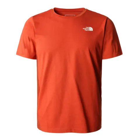 The North Face maglietta manica corta da uomo Foundation Graphic Tee NF0A55EFLV41 bronzo arrugginito outdoor concert