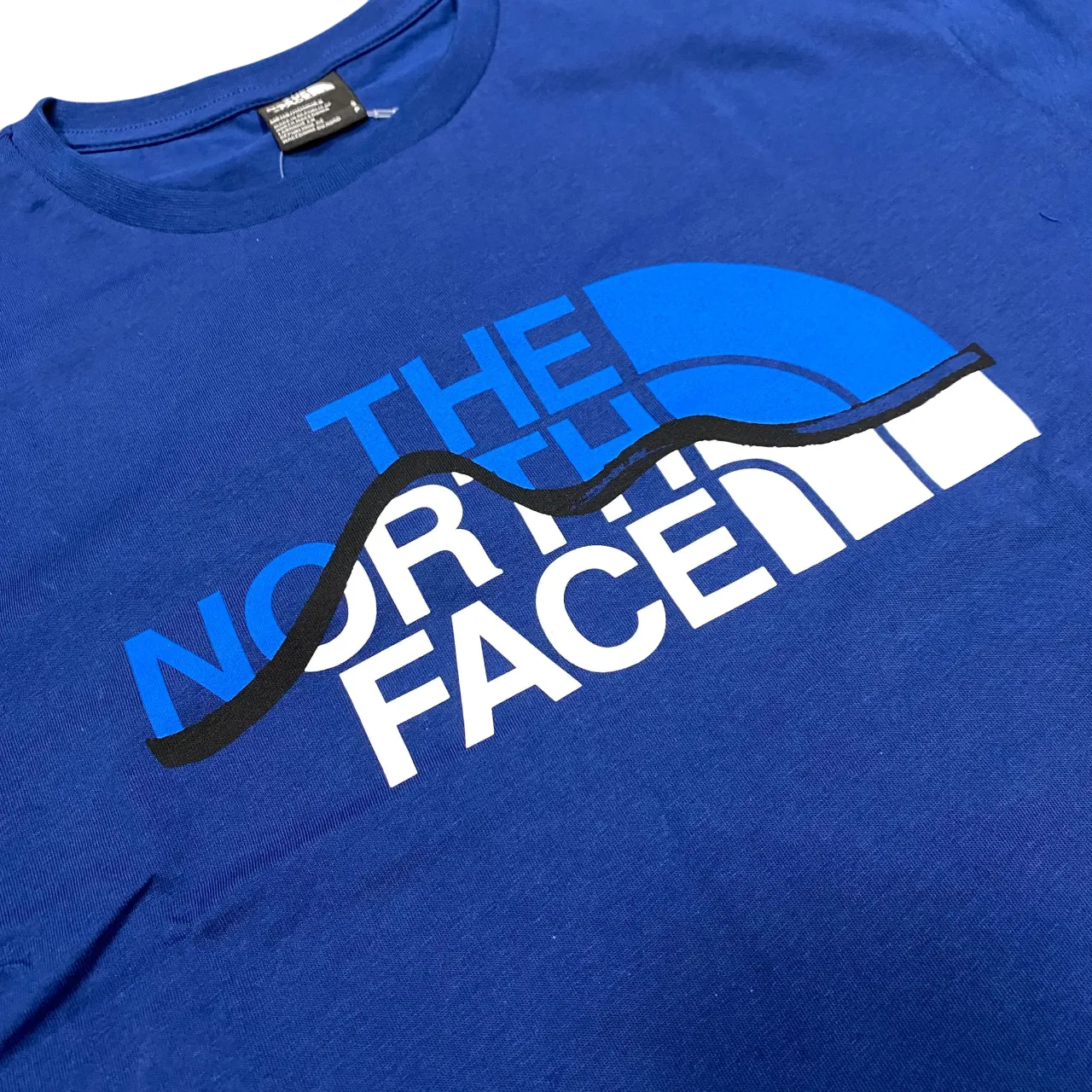 The North Face maglietta manica corta da uomo Mountain Line NF0A87NTD1R1M blu Light Layer Perfect Layering