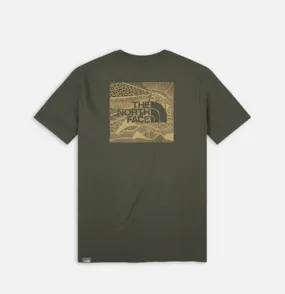 The North Face maglietta manica corta da uomo Red Box Cel NF0A7X1KRV41 verde-kaki Relaxed Vibes