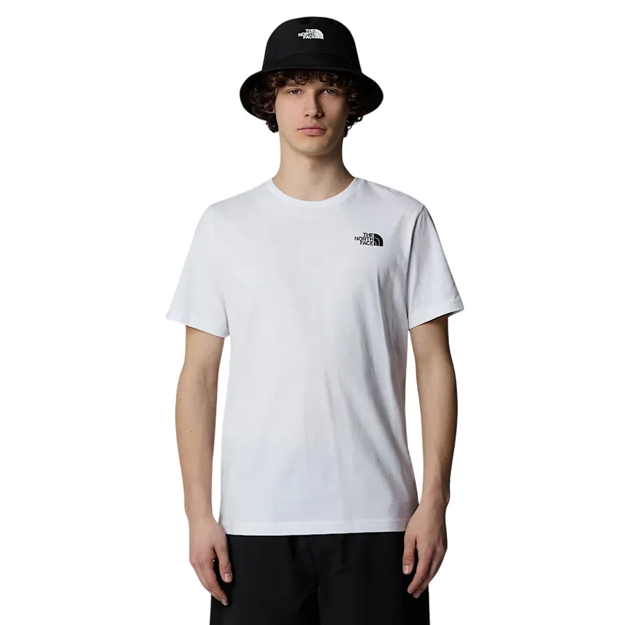 Layered Hem Detail The North Face maglietta manica corta da uomo Redbox Celebration NF0A87NVFN4 bianco