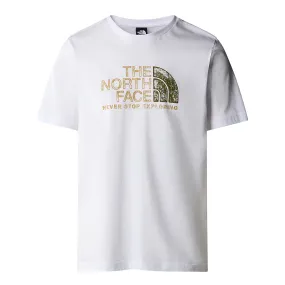 Relaxed Style FadeResistantPrint The North Face maglietta manica corta da uomo Rust 2 NF0A87NWFN41 bianco