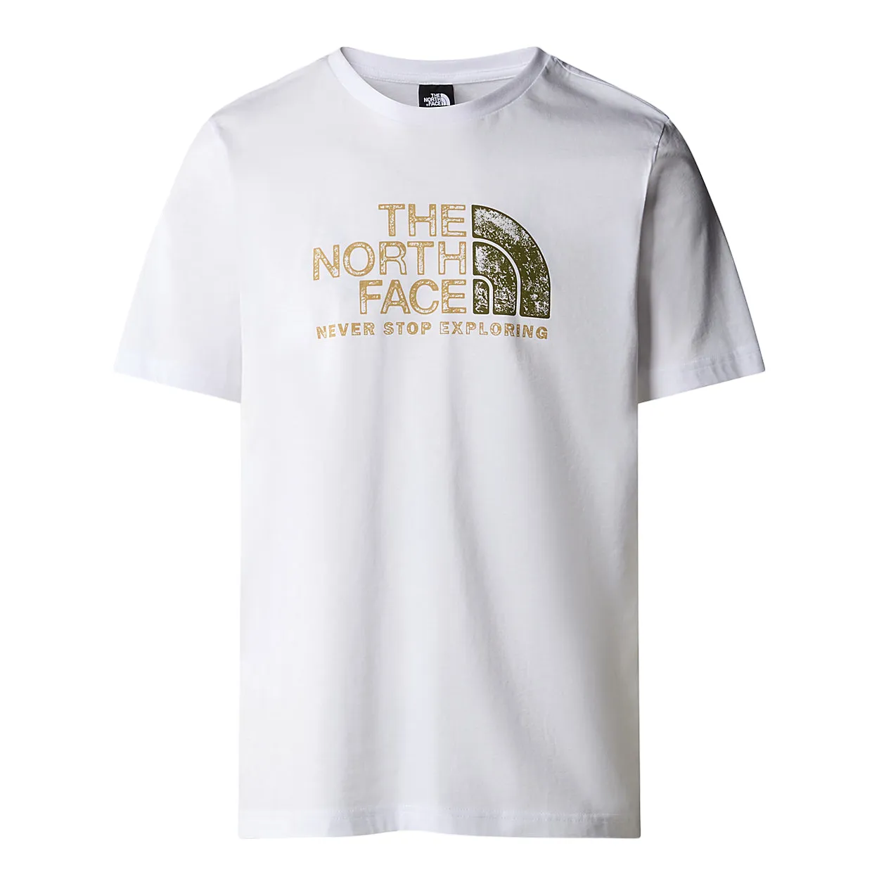 Relaxed Style FadeResistantPrint The North Face maglietta manica corta da uomo Rust 2 NF0A87NWFN41 bianco