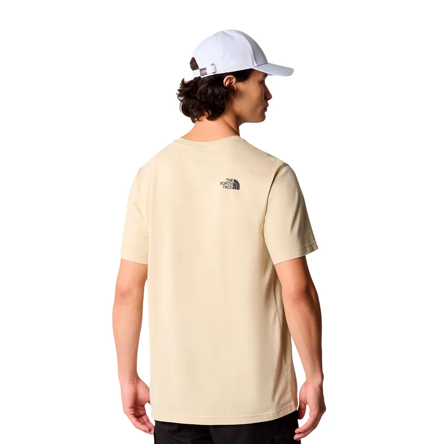 The North Face maglietta manica corta da uomo Simple Dome NF0A87NG3X4 ghiaia Soft and Light Wear