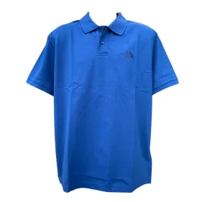 The North Face polo manica corta da uomo in cotone piquet Essential NF0A8C1PD1R blu OdorControl Treatment Sporty Elegance
