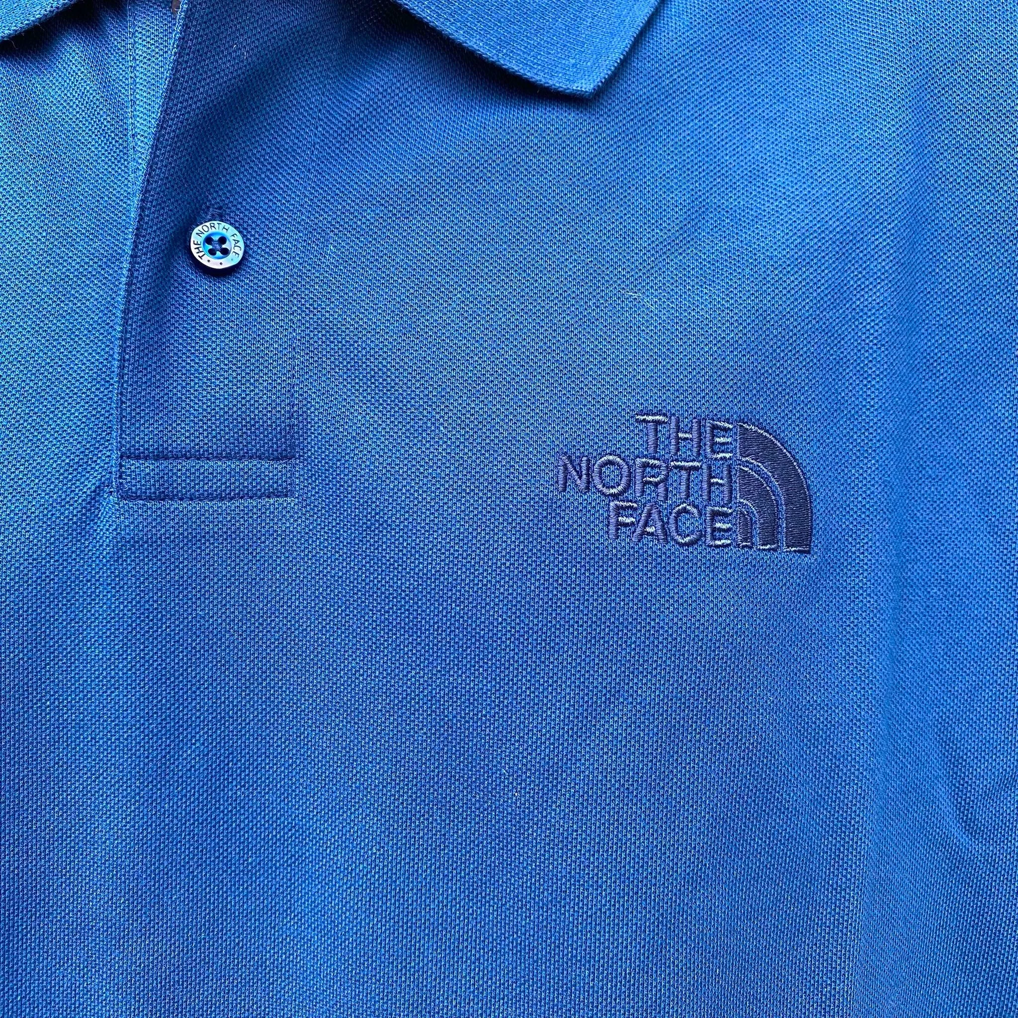 Weekend Brunch Garment Washed Finish The North Face polo manica corta da uomo in cotone piquet Essential NF0A8C1PD1R blu