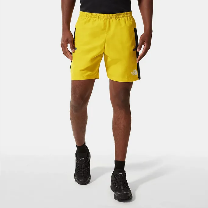 Layered Panel Design Style Choice The North Face Short Mountain Athletics da uomo NF0A5IEWY7C acid yellow-black