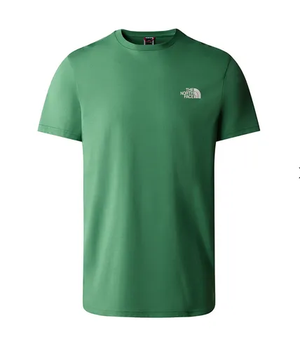 The North Face T-shirt da uomo manica corta Simple Dome NF0A2TX5111 verde bottiglia LowImpactDye Classic Layer
