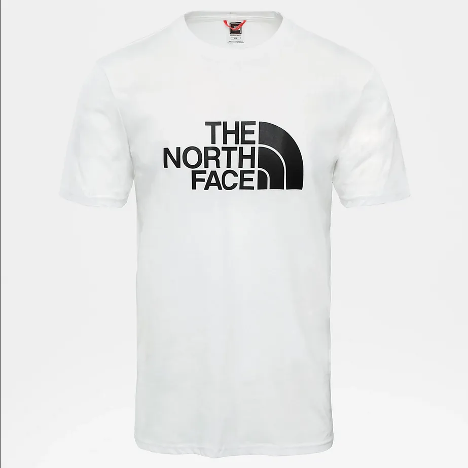 The North Face T-shirt maniche corte da uomo Easy NF0A2TX3FN41 bianco Outdoor Wear HeatResistantMaterial