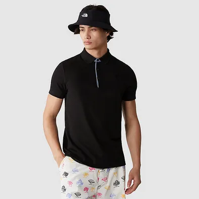 The North Fece Polo manica corta da uomo Premium Piquet NF00CEV4JK31 nero Comfortable Stretch