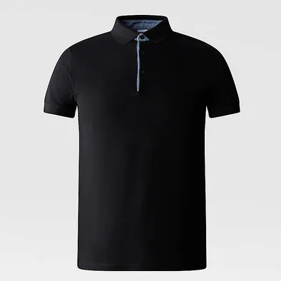 Durable Buttonholes FadeResistant Dye The North Fece Polo manica corta da uomo Premium Piquet NF00CEV4JK31 nero