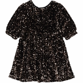 The New Black Beauty Marlin Sequin Dress Evening Look Striped-Pattern