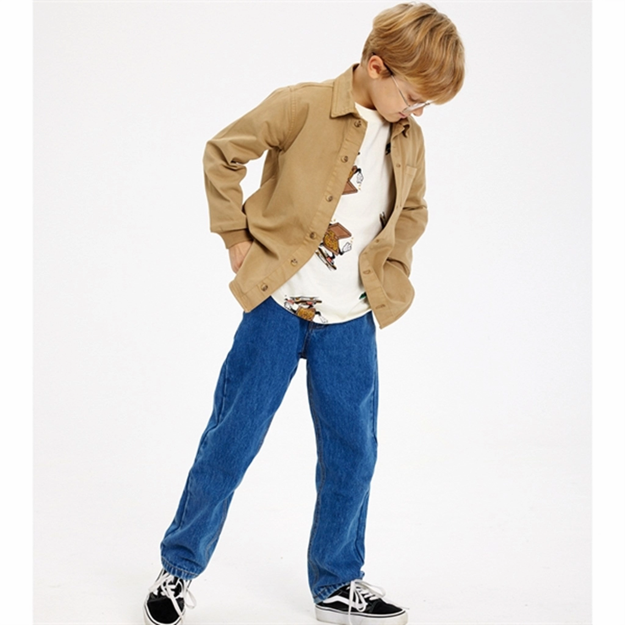 THE NEW Blue Denim Frede Loose Fit Jeans Season Ready Fashion Uniform