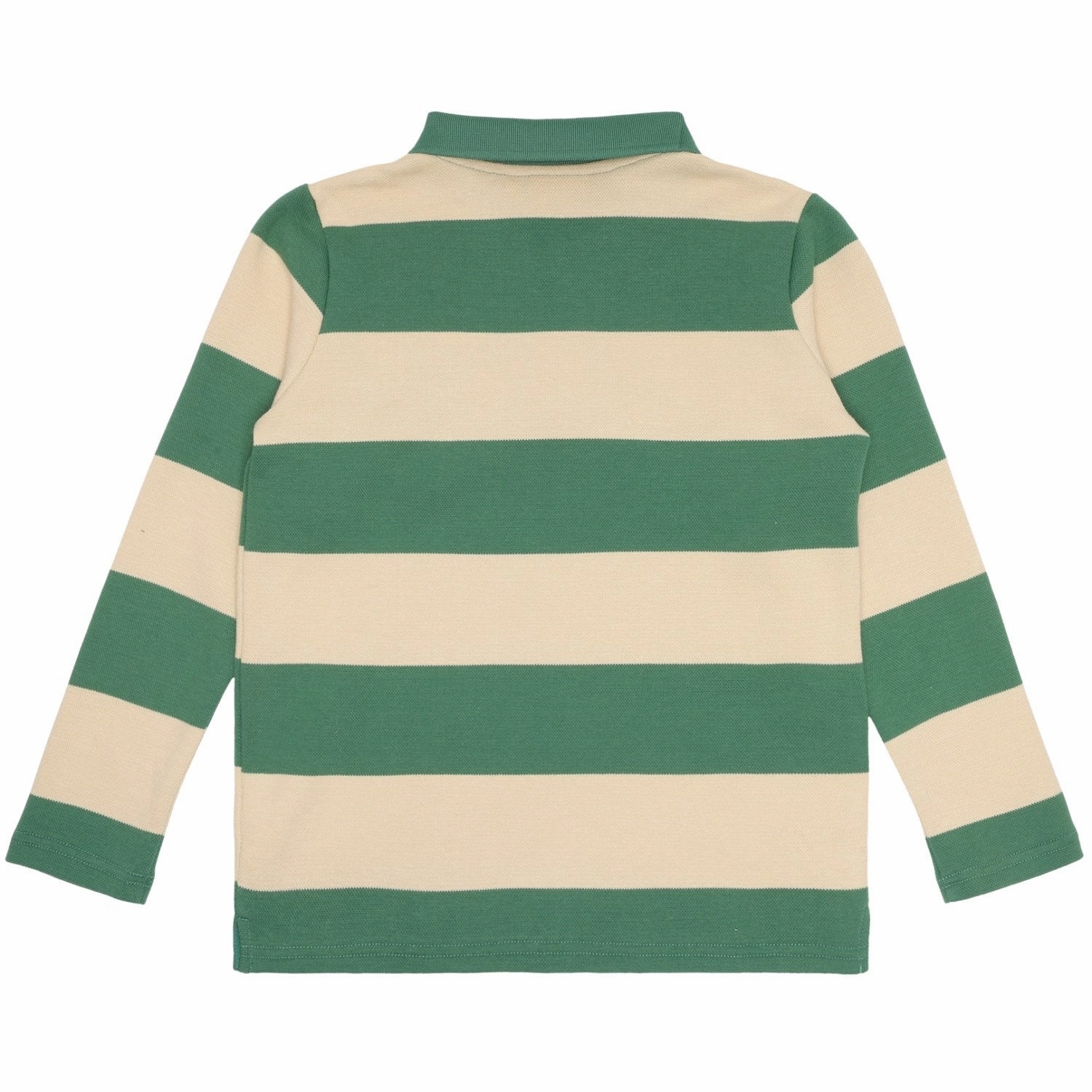 crew neck Soft Collar Design The New Foliage Green Lugby Pique Blouse