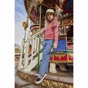 The NEW Geranium Fie Blouse Rib Solid Color