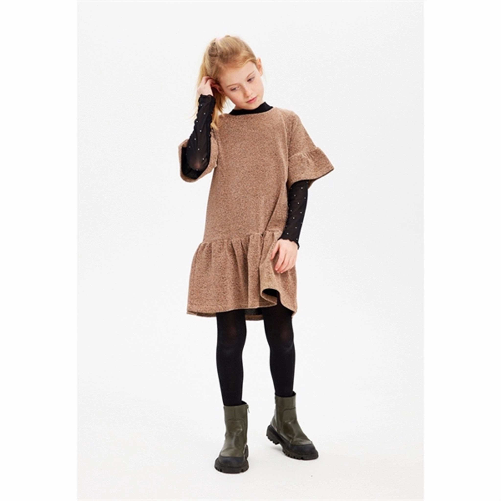 Day Ready Look The New Gold Glitter Idalou Dress