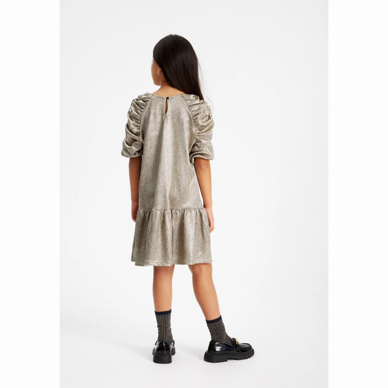 The New Gold Leah 3/4 Dress Soft Cut Relaxed Design