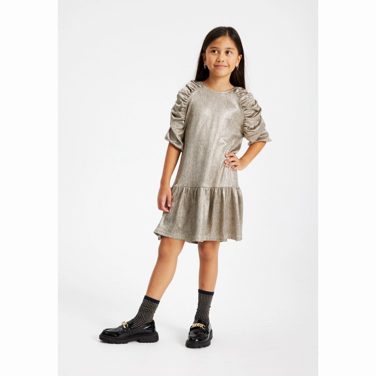 Fresh Combo The New Gold Leah 3/4 Dress