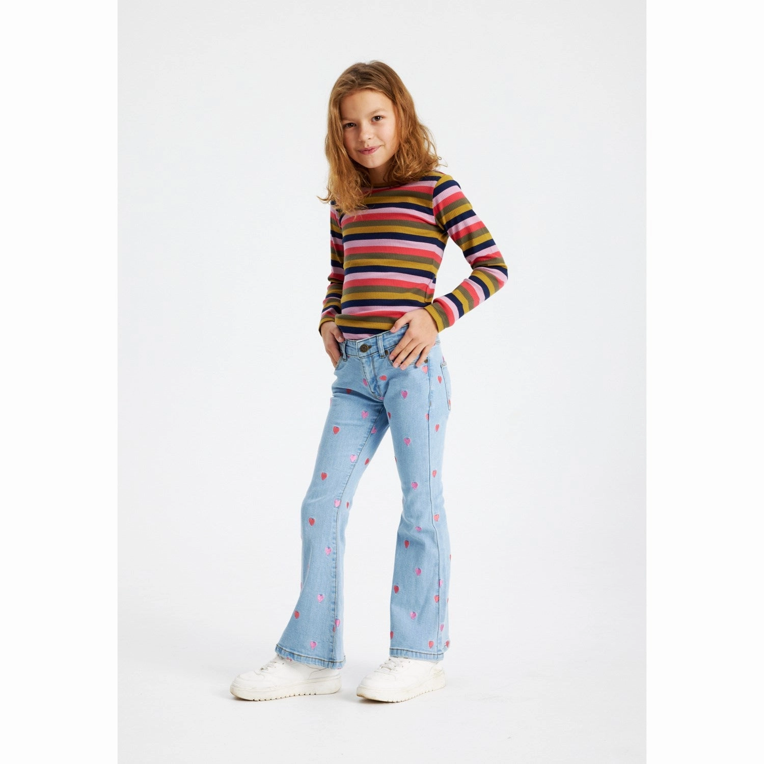 The New Light Blue Denim Laflared Embroidery Jeans Chill Vibe Eco Friendly Denim