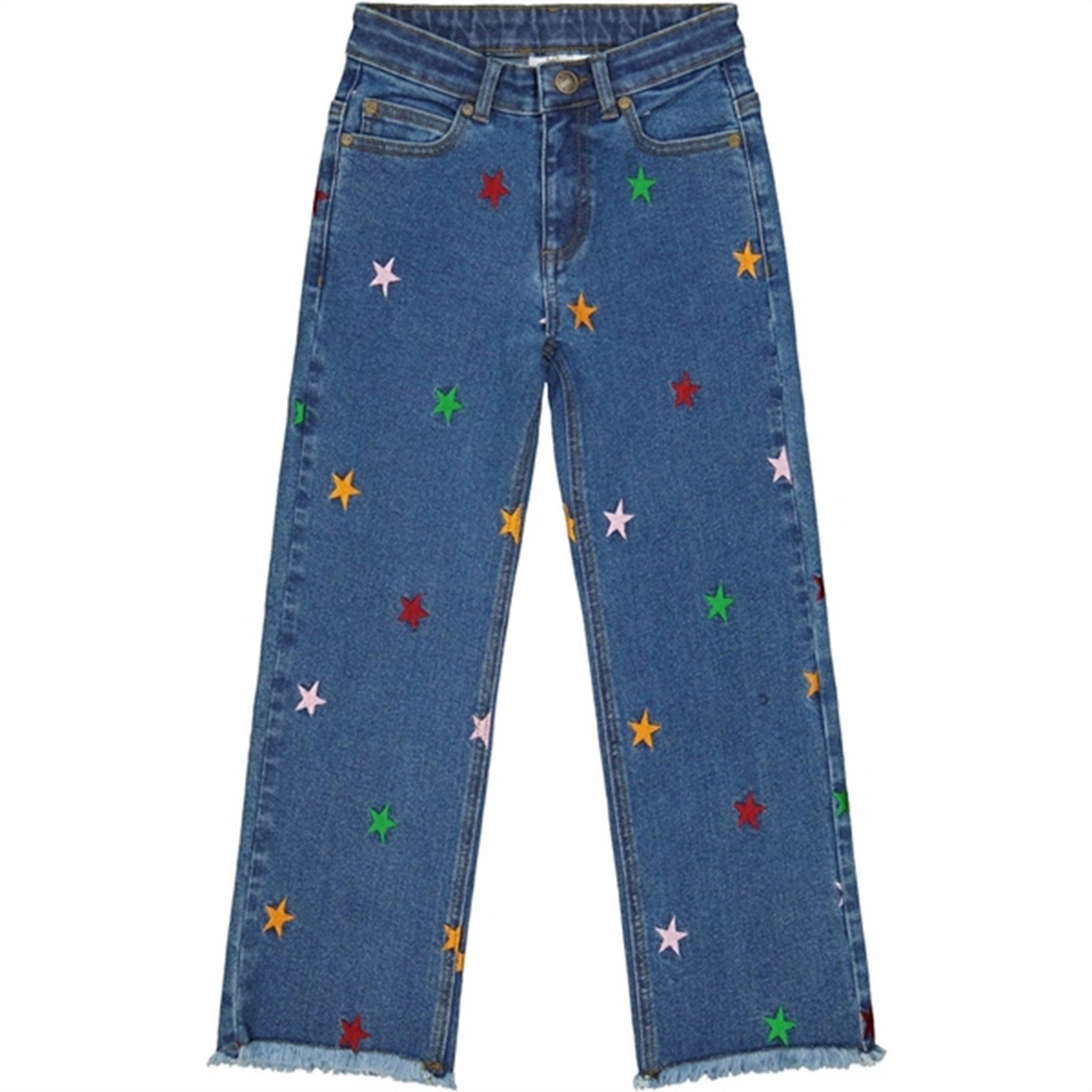 Athlete Fit Holiday Vibes Distressed Details The New Medium blue Dania Star Wide Jeans