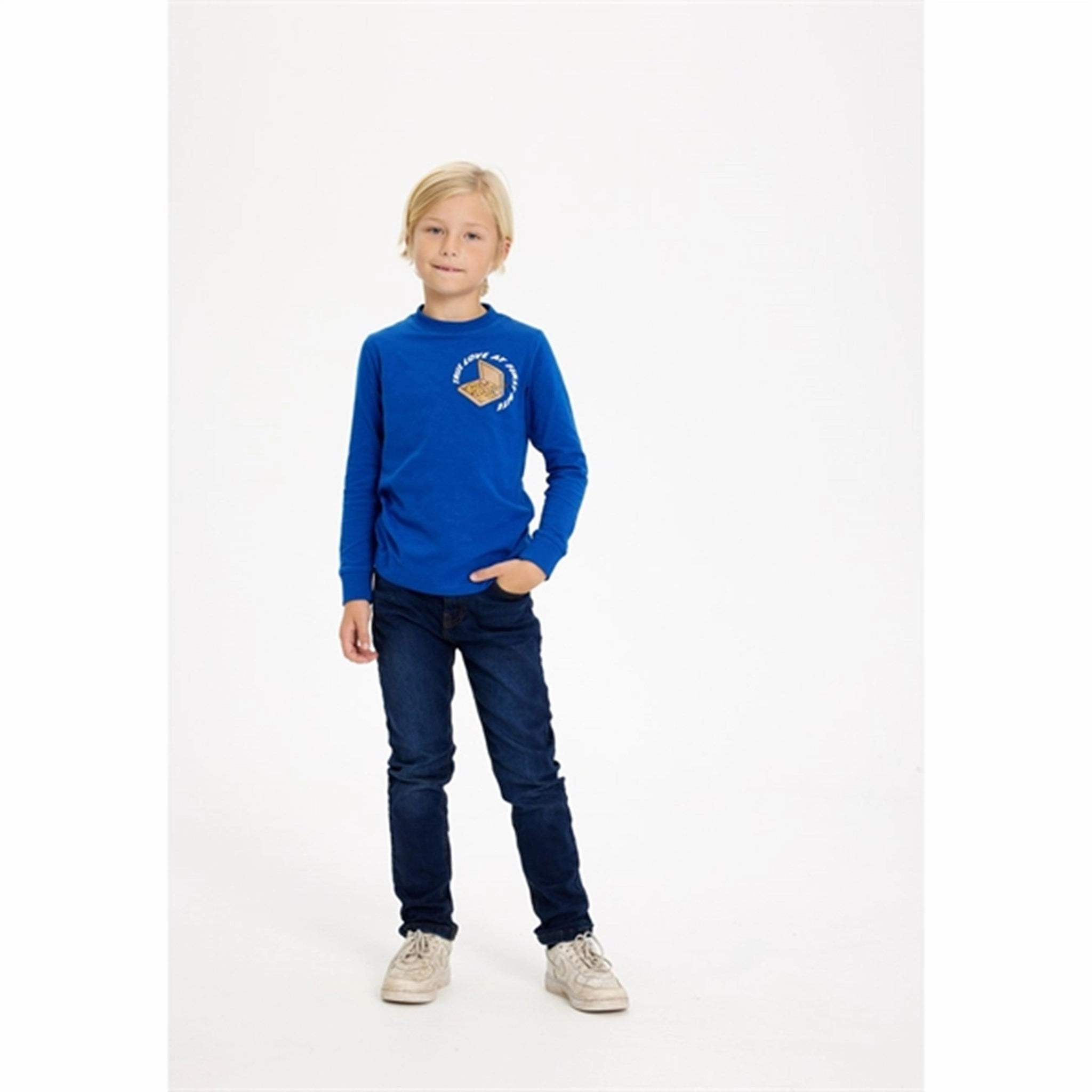 Durable Material Military Inspired The New Monaco Blue Hanson Blouse