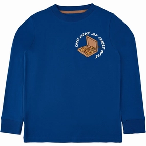 The New Monaco Blue Hanson Blouse Microfiber Material