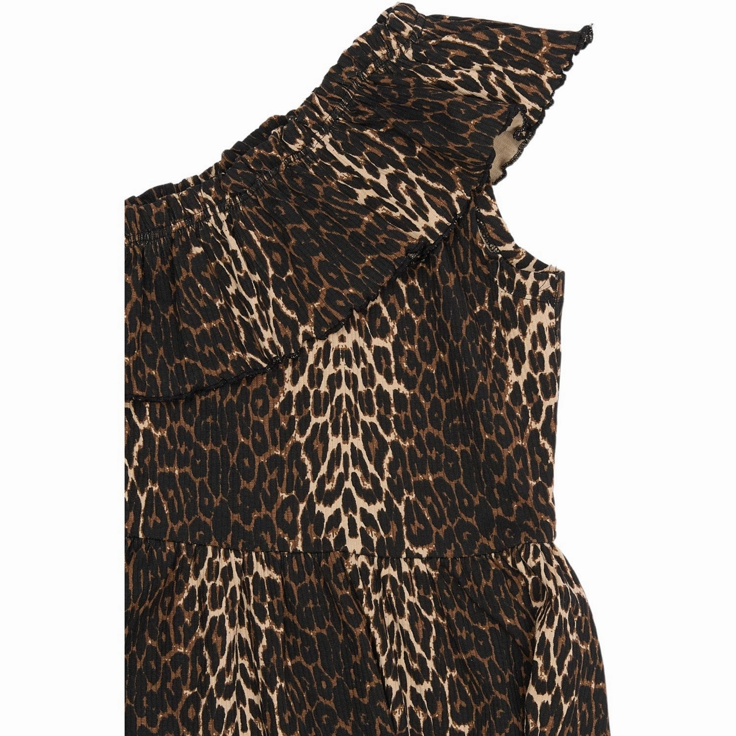 Light Bow Radiant Mood The New Oxford Tan AOP Ellen Rib Dress