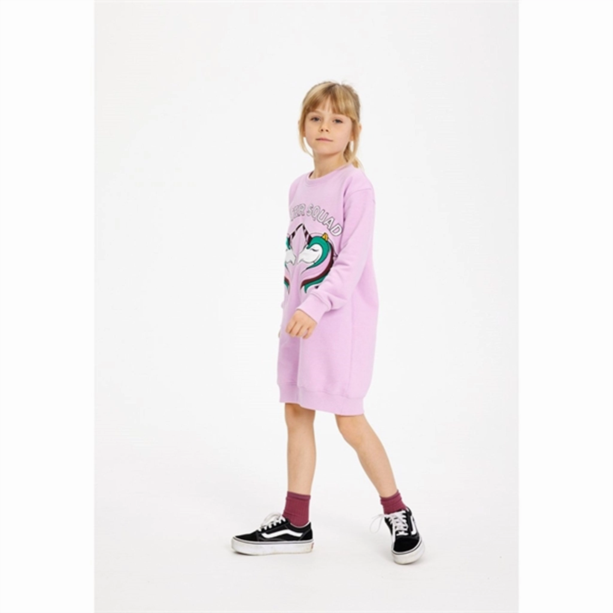 The New Pastel lavender Honey Sweat Dress Dreamy Drape luxe feel