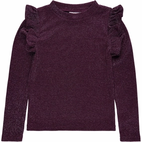 The New Rose Brown Farah Blouse High-End Fashion Geometric Pattern